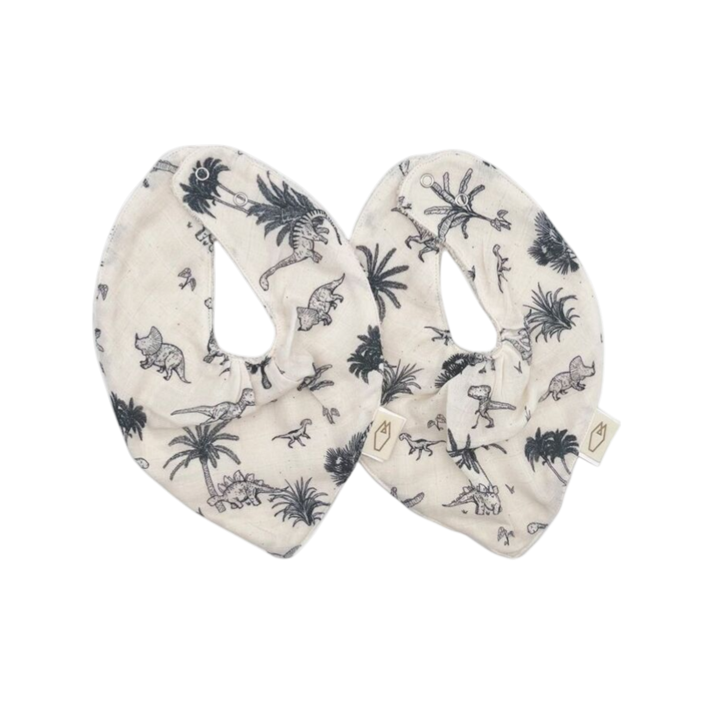 Milinane - Lot de 2 bavoirs Bandana MAEL