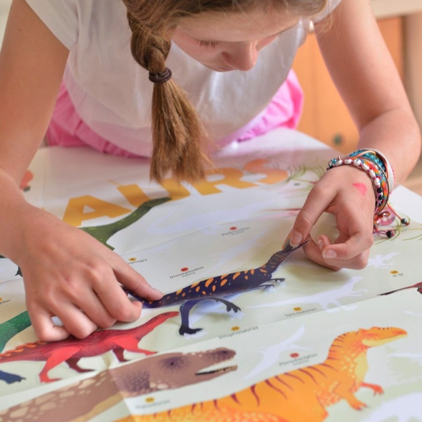 Poppik - Poster en stickers dinosaures 5 ans et +