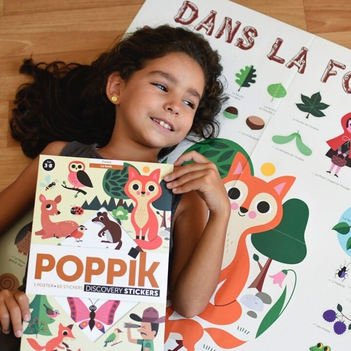 Poppik - Poster en stickers foret 3 ans et +