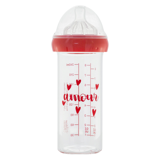 Le Biberon Français - Biberon en verre amour 240ml