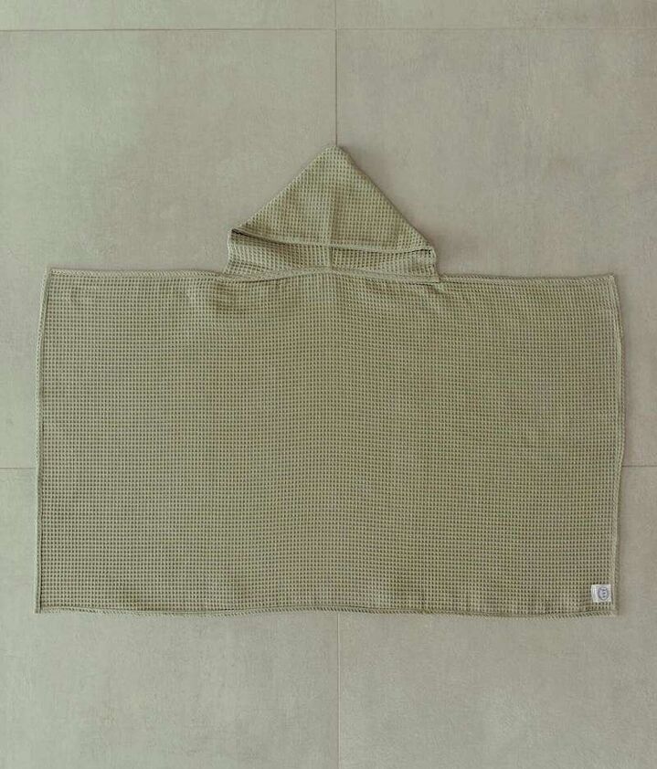 Manufacture des bébés français - Maxi cape de bain nid d'abeille
