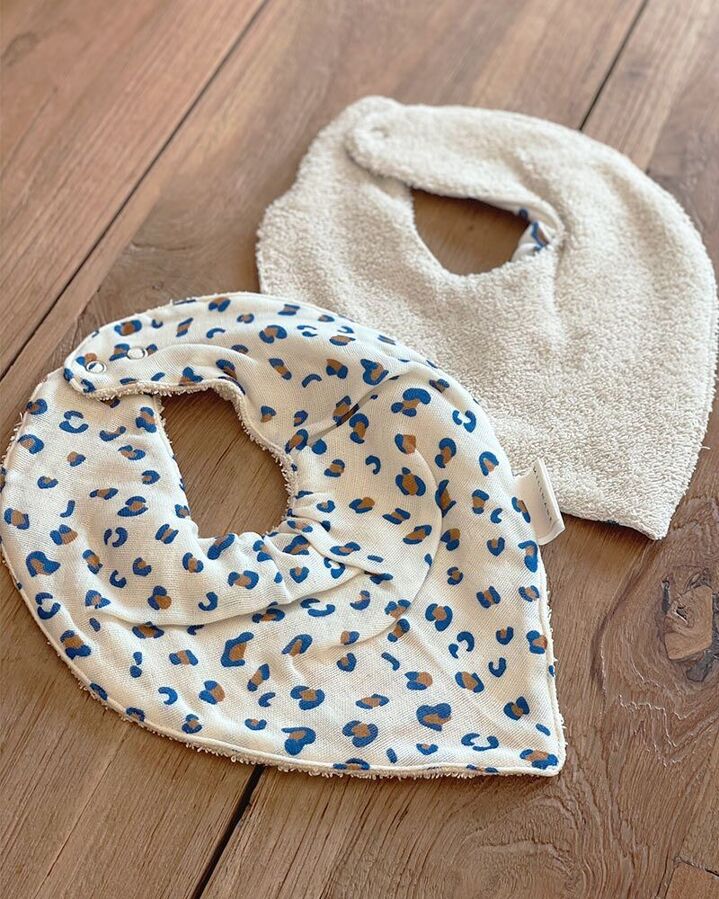 Milinane - Lot de 2 bavoirs Bandana MAEL
