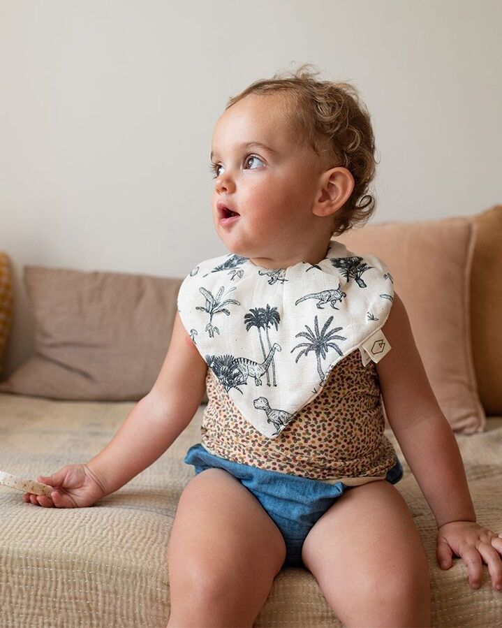 Milinane - Lot de 2 bavoirs Bandana MAEL