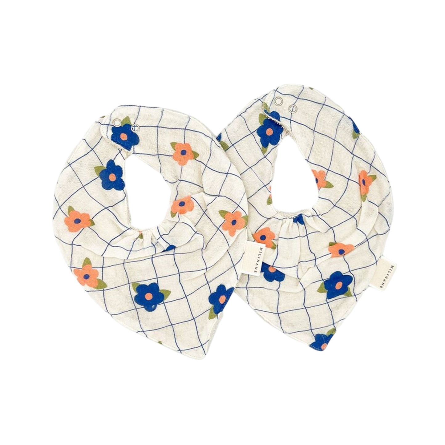 Milinane - Lot de 2 bavoirs Bandana MAEL