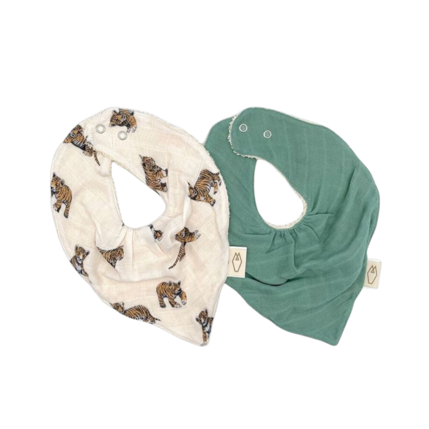 Milinane - Lot de 2 bavoirs Bandana MAEL