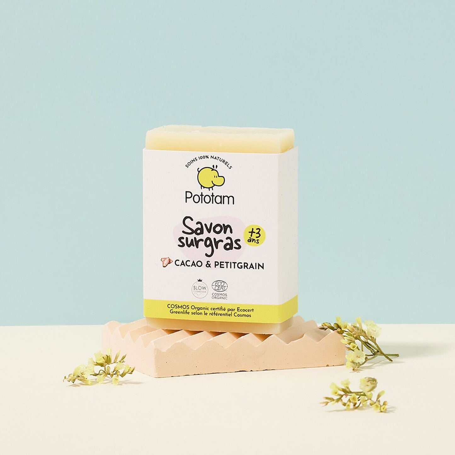 Pototam - Savon surgras Cacao et Petitgrain 95g