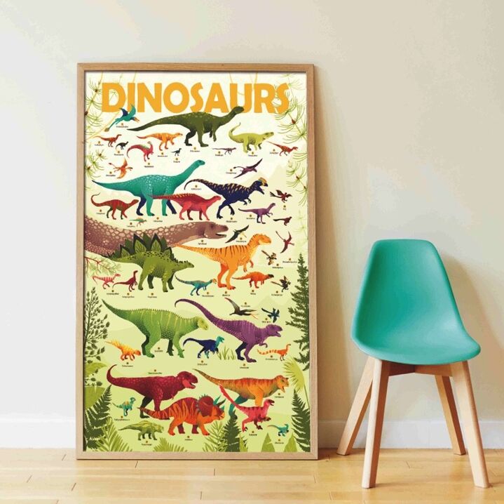 Poppik - Poster en stickers dinosaures 5 ans et +