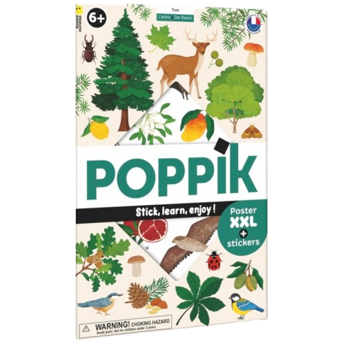 Poppik - Poster stickers Arbre 6 ans et +