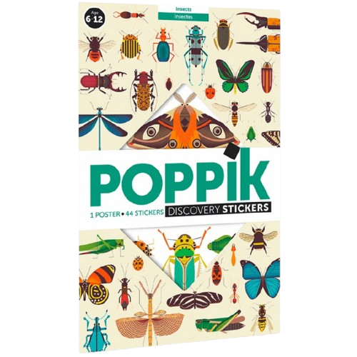 Poppik - Poster en stickers insectes 6 ans et +