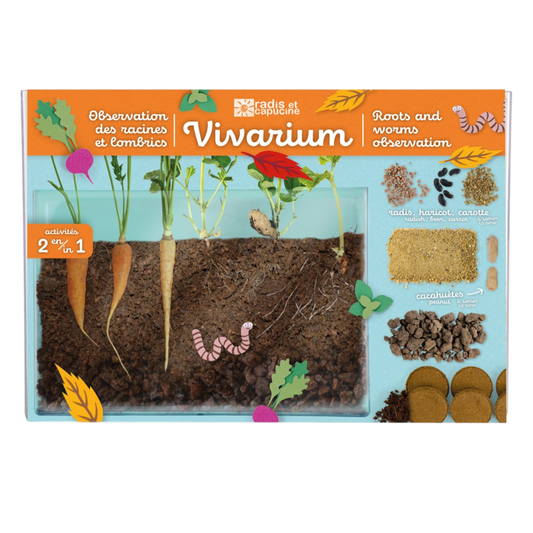 Radis et Capucine - Vivarium d'observation des racines