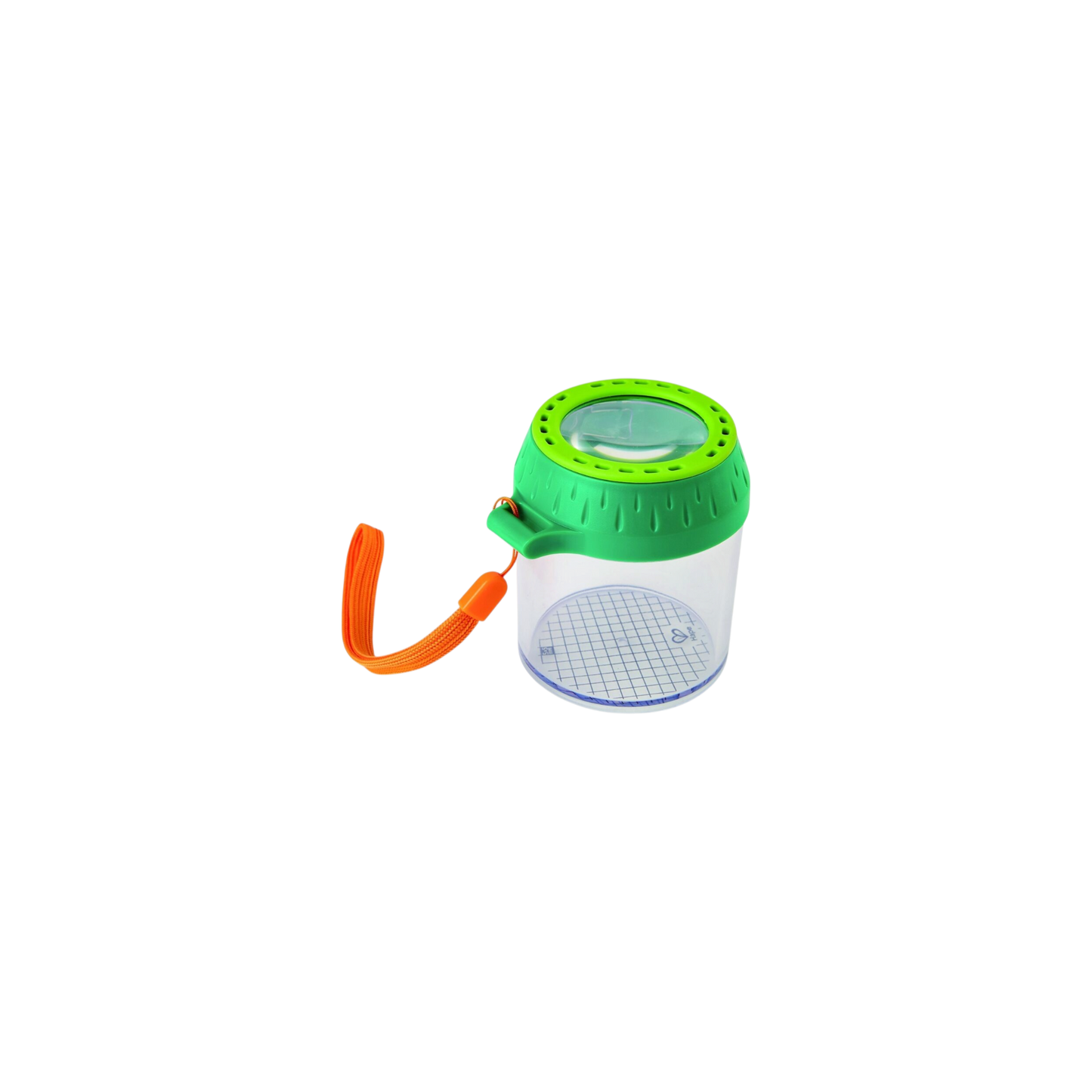 Boîte loupe d'exploration transparente avec couvercle vert et trous d'aération pour insectes - Hape