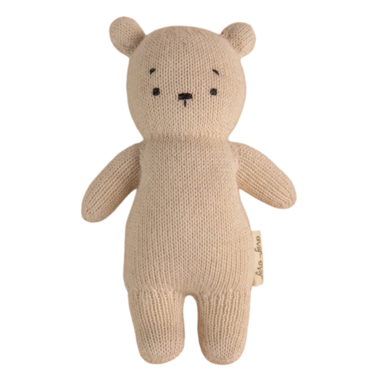 Doudou ours Teddy artisanal en fibre d'alpaga hypoallergénique - Lero Lero KID