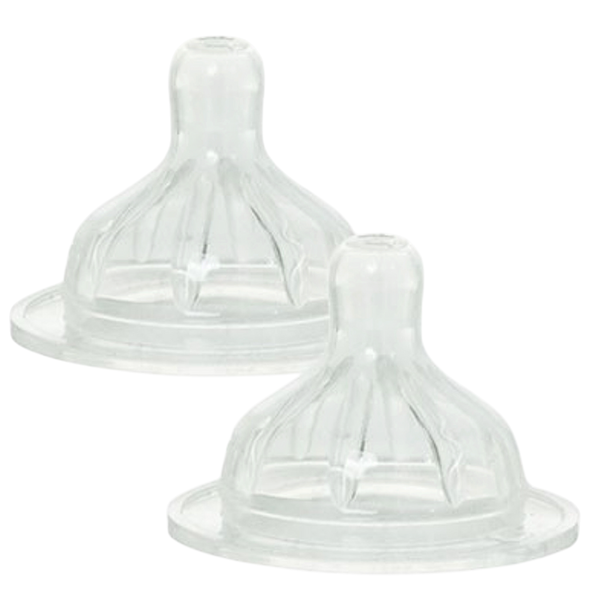 Lot de 2 tétines en silicone pur anti-colique à 3 vitesses pour biberon - Le Biberon Français