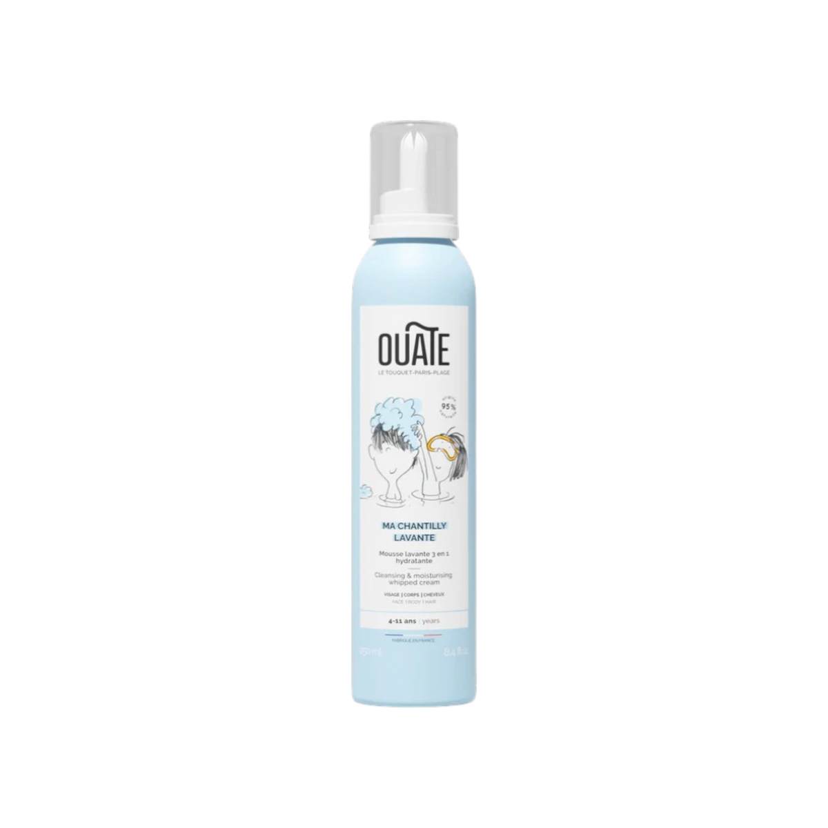 Flacon pompe de gel nettoyant 2-en-1 corps et cheveux pour enfant - Ouate