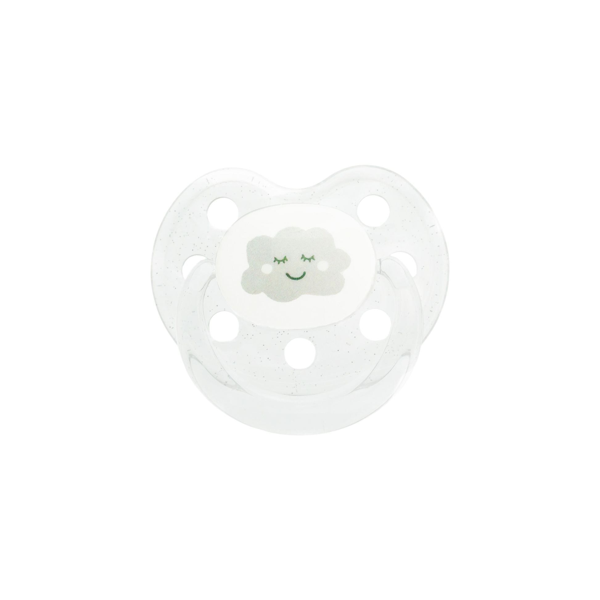 Sucette physiologique nuage en silicone médical pour nourrisson de 0 à 6 mois - Le Biberon Français