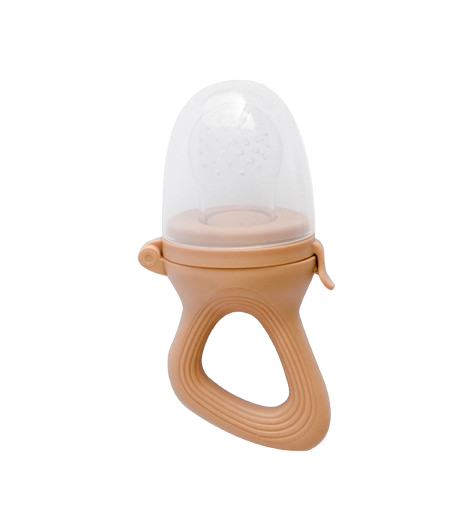 Tétine grignoteuse en silicone pour bébé couelur caramel - Zakuw